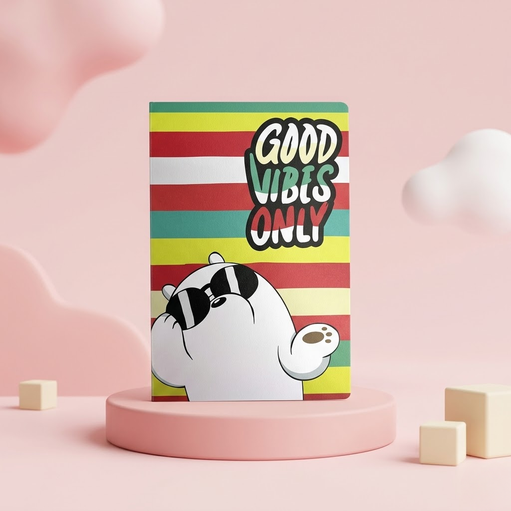 Assorted Cute Inspirational Journal Books for Kids, Students & Office use