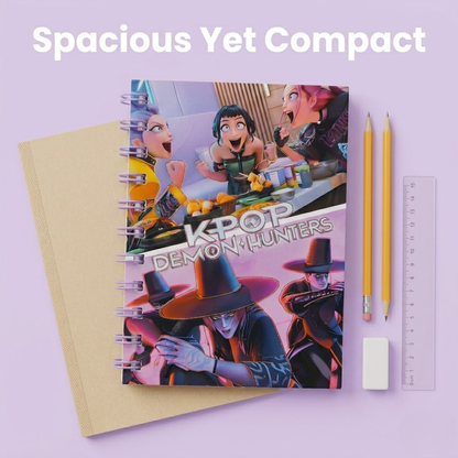 Huntrix A6 Spiral Pocket Diary – Mini Notebook