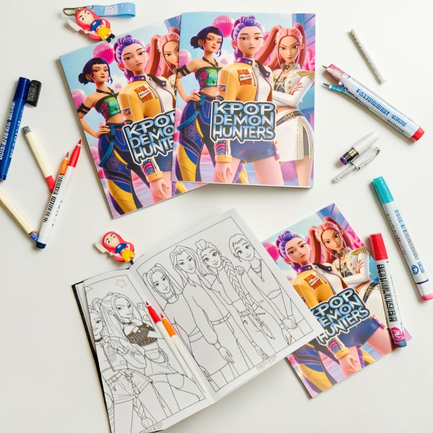 KPOP Demon Hunters Coloring Book for Kids