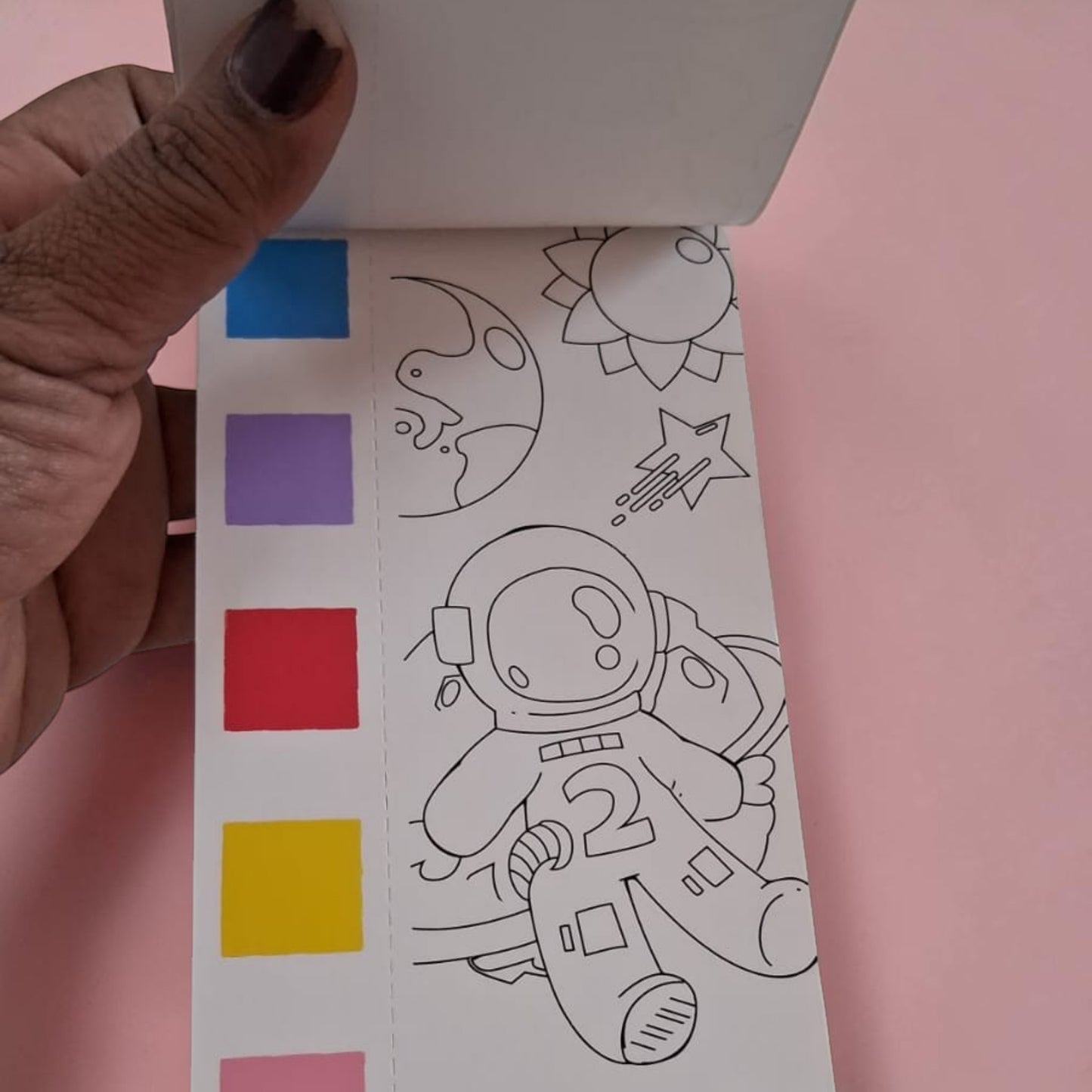Water color painting books with brush