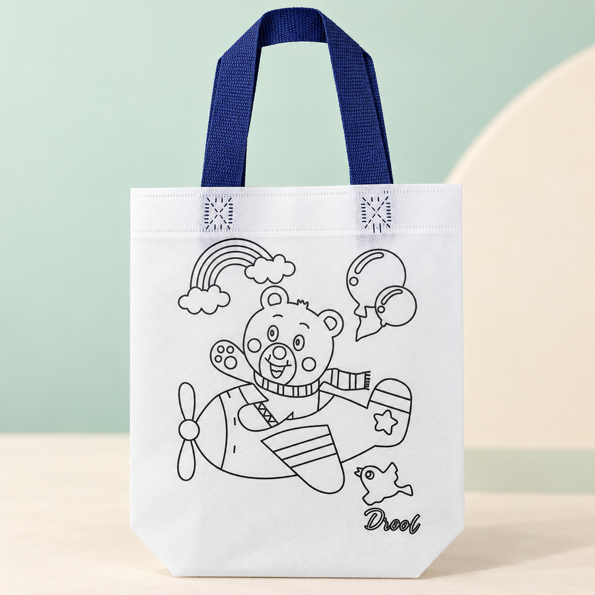 DIY Colouring Tote Bag for Kids – Bear, Astronaut & Underwater Designs